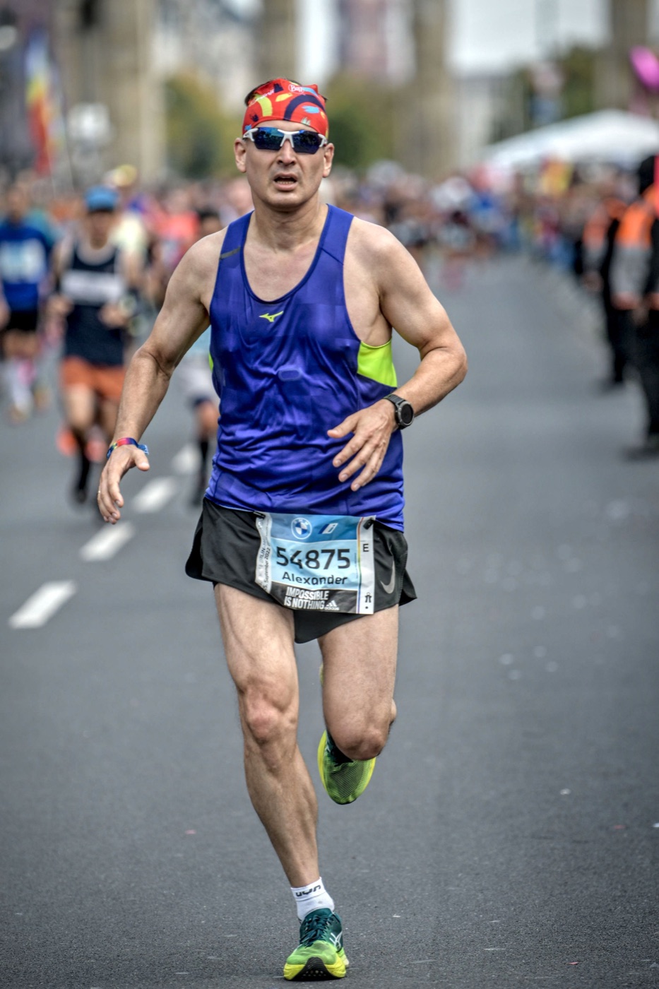 Alexander Dolya running a marathon